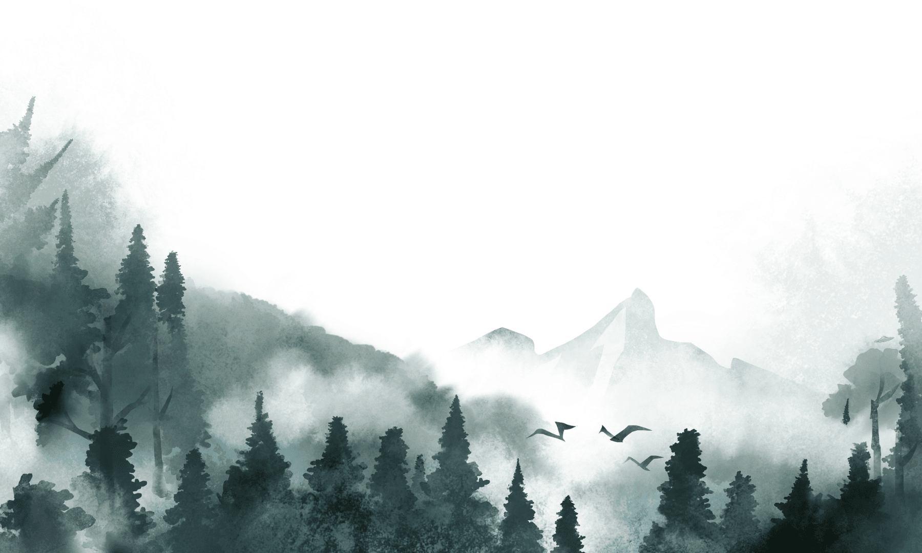 Misty mountain forest. Jabal means mountain in Arabic.